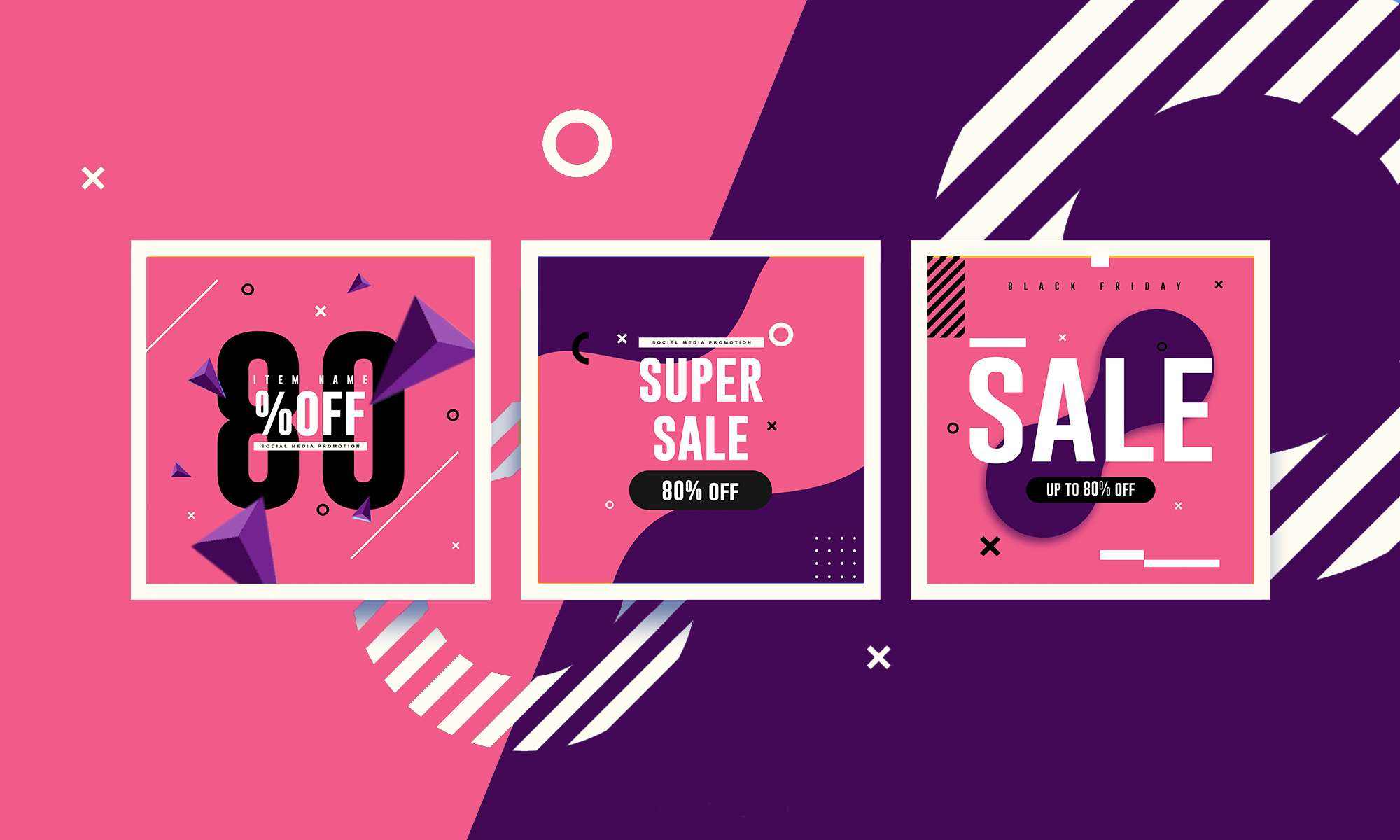 cover sale promotion banner for social media post